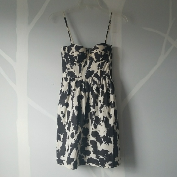 Moda International Dresses & Skirts - Ink-Sploched corset dress